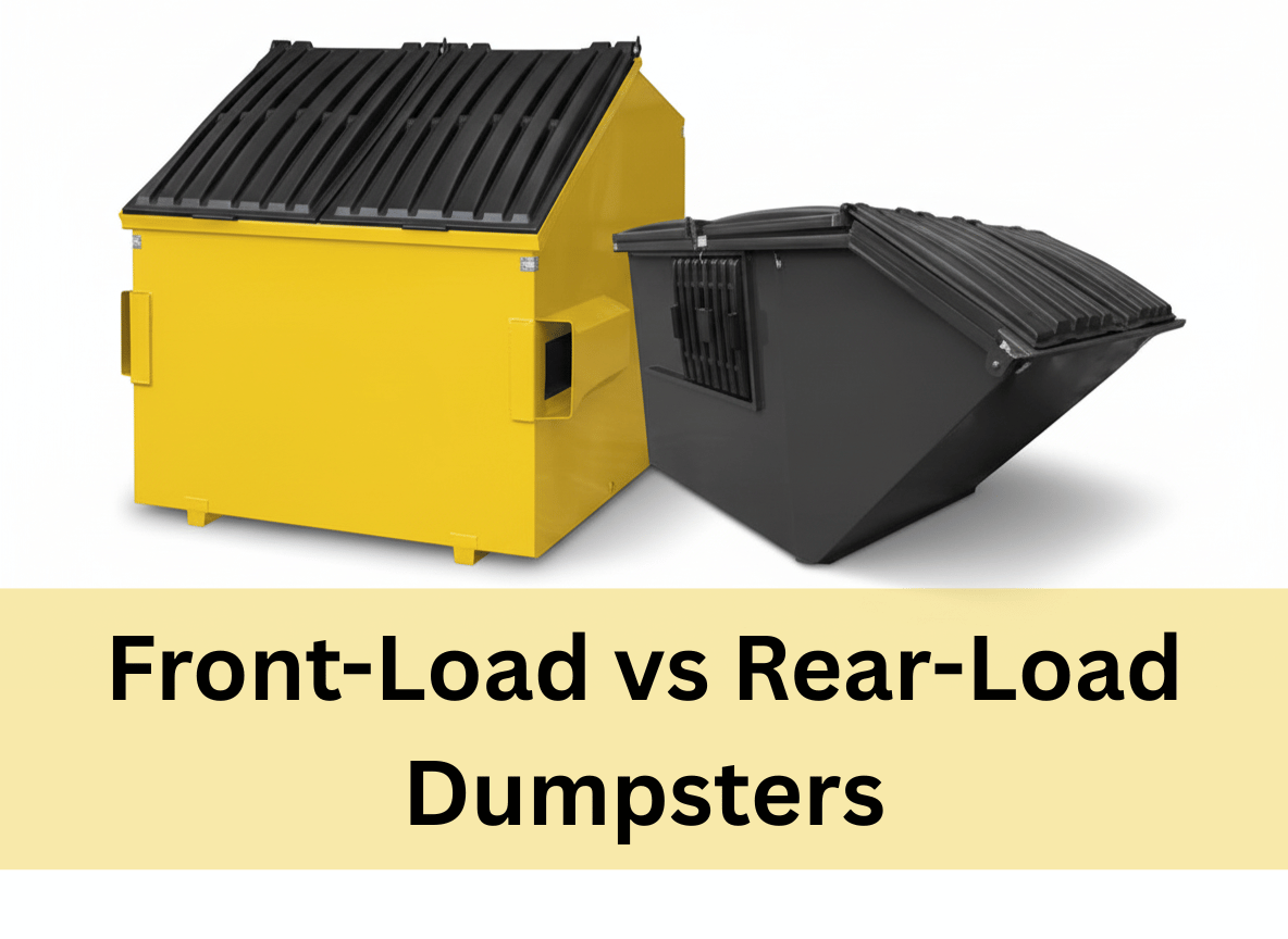 front rear load dumpsters