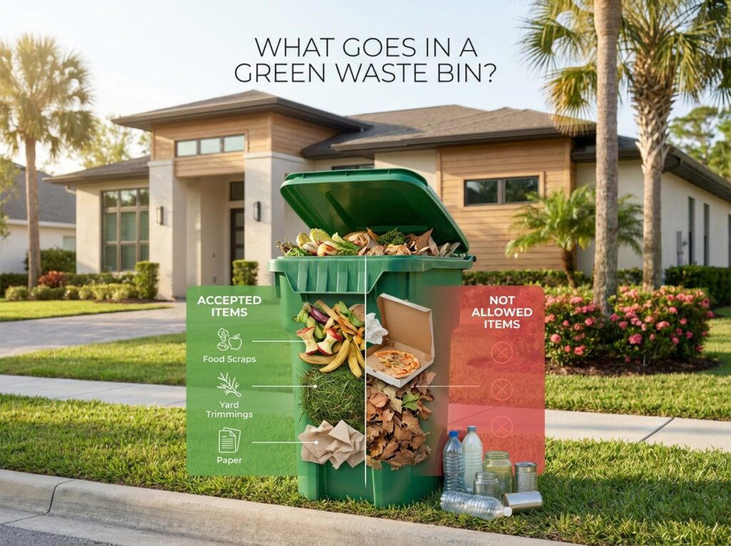 green waste bin