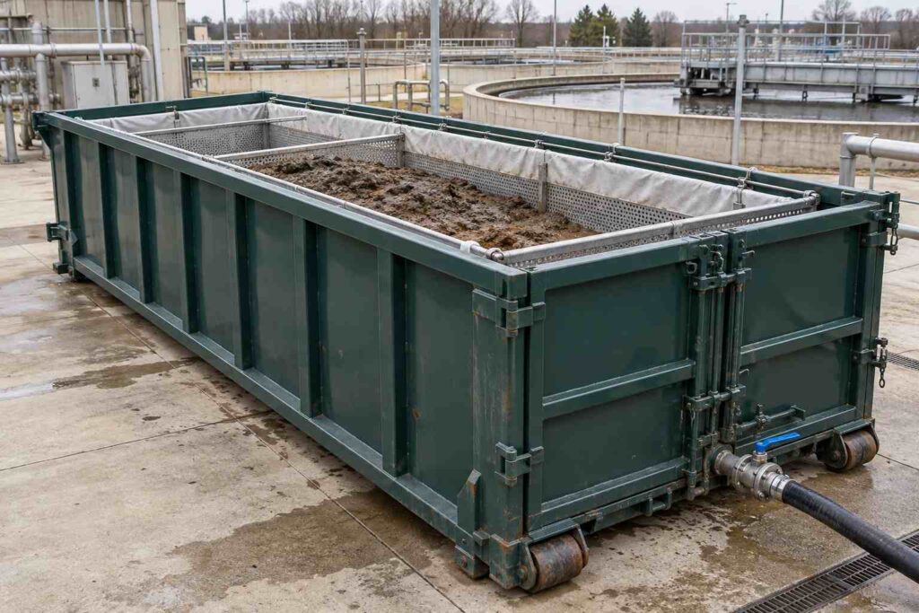 dewatering containers