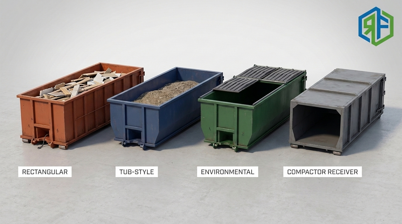 types of roll off containers